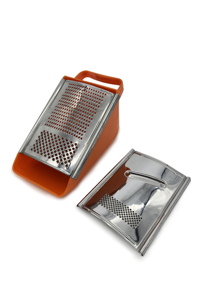 Narin Plastik Hazneli Paslanmaz Çelik Rende - Turuncu