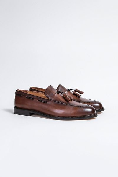 Picci Tan Leather Men's Shoes