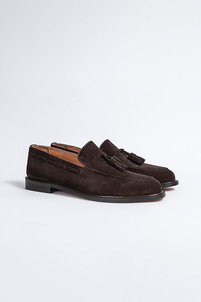 Picci Brown Suede Leather Men's Shoes