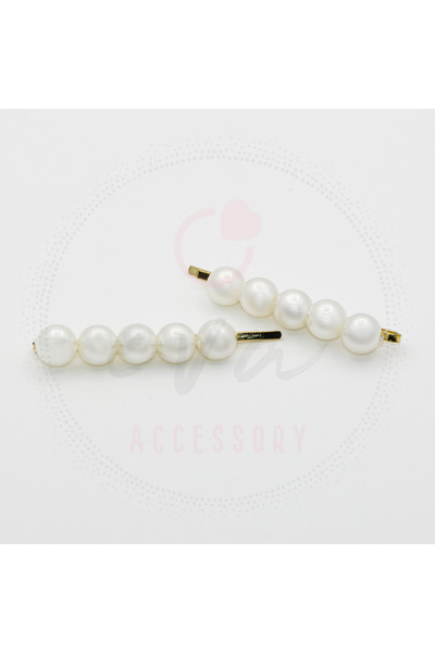 Eve Accessory İncili İkili Tel Toka