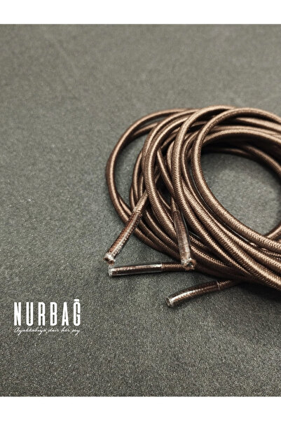 NURBAĞ DOKUMA SPOR AYAKKABI KAHVERENGİ LASTİK UÇLU BAĞ 140 CM 1 ÇİFT PL0450