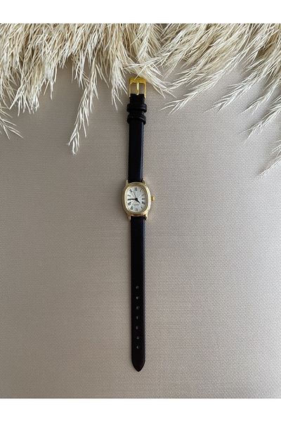 QUARTZ Rubsey Retro Minimal Vintage Leather Band Women's Wristwatch
