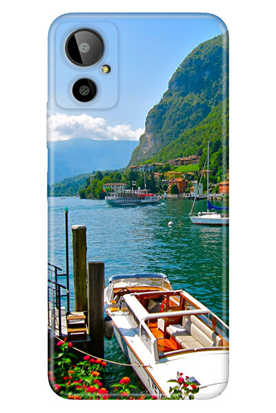 General Mobile GM 23 SE Uyumlu Kılıf Silikon Desenli Tam Koruma Resimli Como