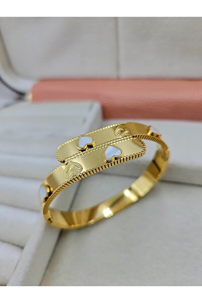 m mavi deniz accesories سوار من الفولاذ على شكل قلب مضاد للتشويه ومضاد للحساسية