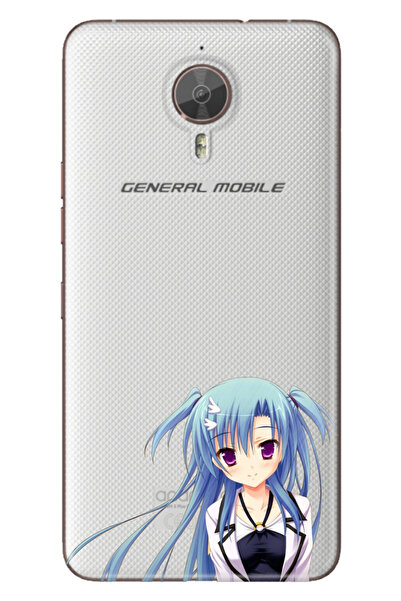 General Mobile GM 5 Plus Uyumlu Kılıf Silikon Desenli Tam Koruma Resimli Mavi...