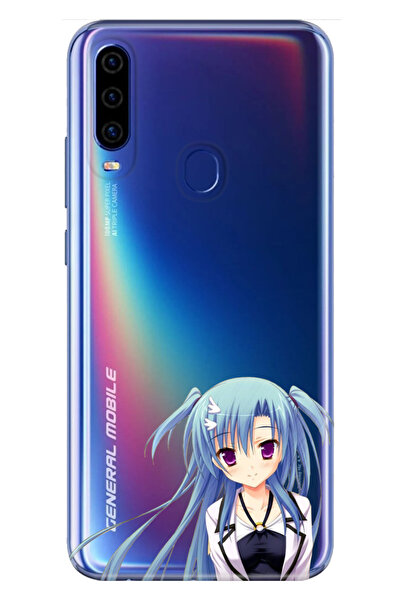 General Mobile GM 20 Pro Uyumlu Kılıf Silikon Desenli Tam Koruma Resimli Mavi...