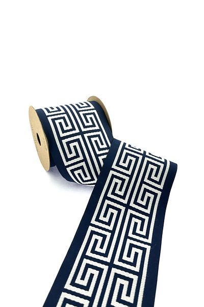 FANTASTIC BORDERS BORDURA PERDEA LĂTĂ ȚESUTĂ CU MODEL LABIRINT / ACCESORII (10 CM. LĂȚime - 3,5 MT. LUNGIME)