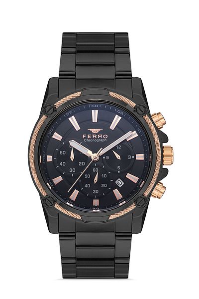 FERRO Men's Wristwatch - Steel Cord