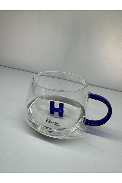 B.A.Y.NUVOLA Harfli Cam Kupa Harfli Tasarım Harfli Cam Bardak 400 Ml