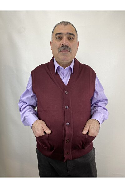 ECALAMODE Buttoned Double Pocket Middle-Aged and Above Dad Vest