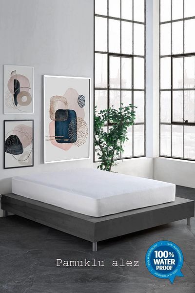 Mert Collection Çarşı Micro Fitted Full Edge Water Liquid Proof Mattress Protector Mattress Protector Sheet Single And Double (4 DIFFERENT SIZES)