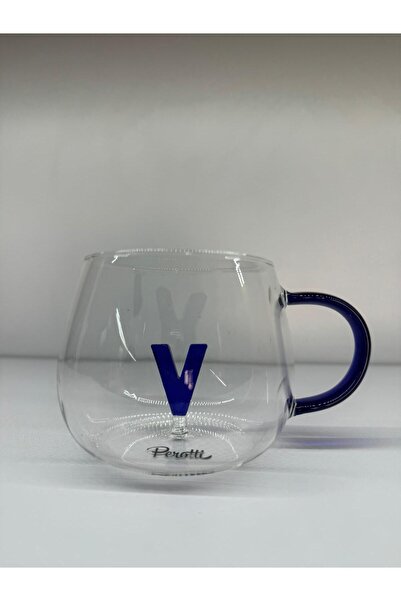 Kitchen Line Harfli Cam Kupa Harfli Tasarım Harfli Cam Bardak 400 Ml