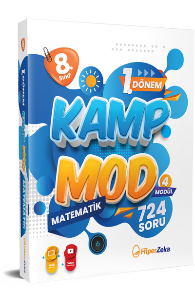 Hiper Zeka Yayınları 8. Sınıf 1. Dönem Kamp Mod Matematik 4 Teknik Analiz Mod...