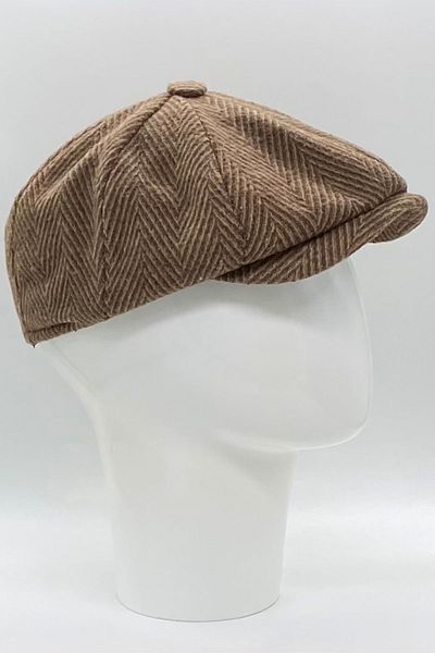Hoppe Winter Stamped English Style 8-Piece Peaky Blinders Cap Hat
