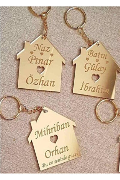 Evsay Kişiye Özel Pleksi Ev Anahtarlık 1 Adet