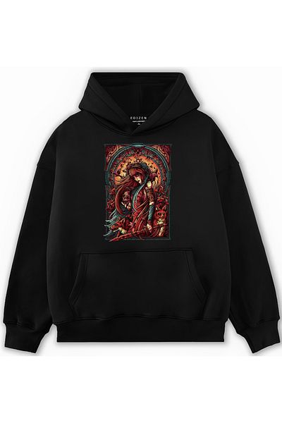 Edizen Φούτερ Oversize Premium αλλά 100% βαμβακερή κουκούλα