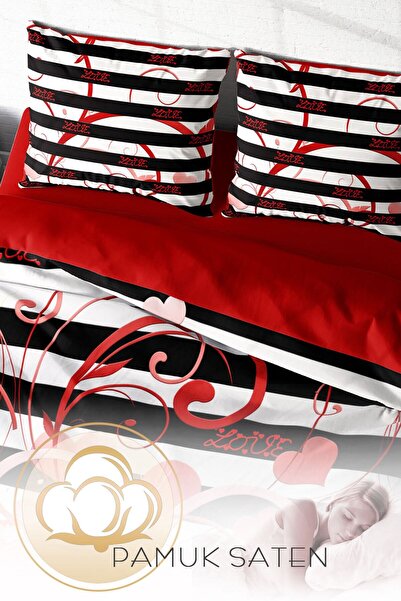 MonoHome Valentine's Day 3D King Size Double Duvet Cover Set - 220X240Cm