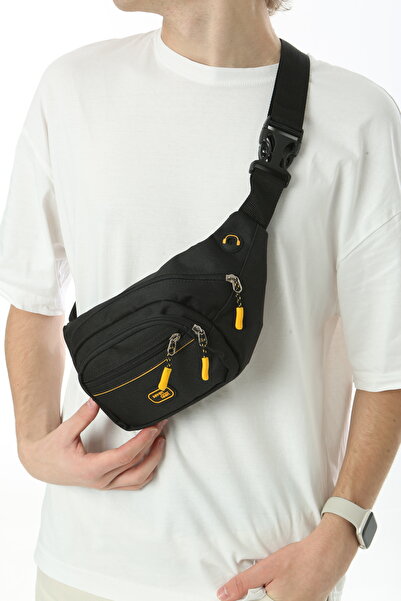 fao polo ЧОЛОВІЧА СУМКА ЧЕРЕЗ ПЛЕЧЕ ЧОРНОГО КОЛЬОРУ НА 5 ВІДДІЛЕНЬ НА БЛИСКАВЦІ З USB-РОЗЕТКОЮ