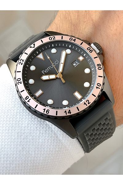 Ferrucci Special Design Waterproof Silicone Cord Men's Wrist Watch