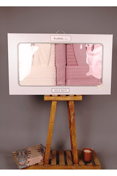 Özdilek Peonies Pembe - Krem 5 Parça Happy Set