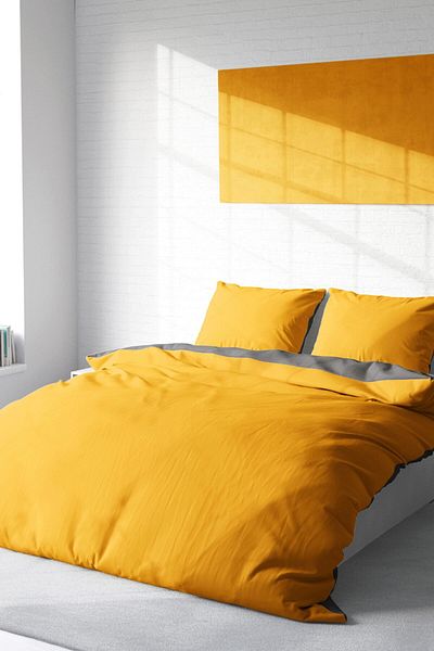 MonoHome Deluxe King Size Double Sided Cotton Ranforce Duvet Cover Set - 220X240Cm
