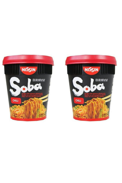 Nissin Noodles NISSIN SOBA CUP CHILLI 92 GR 2'Lİ SET JAPON NOOUDLE KÖRİ KUPASI INSTANT NOODLES