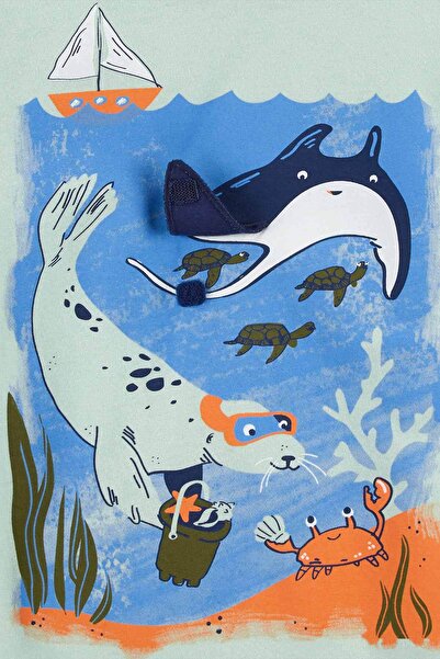 Carter's Little Boy Short Sleeve T-Shirt Green