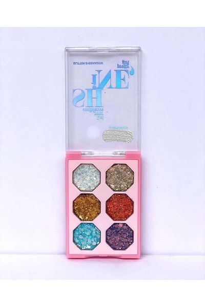 BBeauty 6-Piece Shimmering Glitter Eyeshadow - Comfortable Eyeshadow Palette