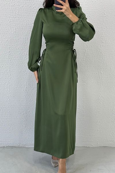 LEYUZE BUTİK Βραδινό φόρεμα Hijab με λεπτή μέση με λεπτή μέση