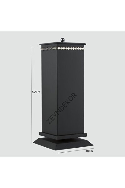 Zeyn Dekor Dönen Zicirlik Standı Siyah