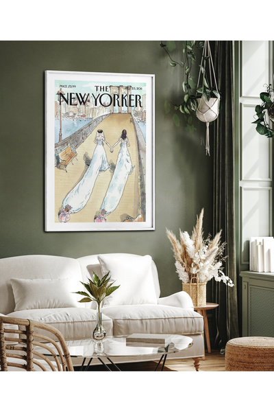 HOMEPACK Μοντέρνα ζωγραφική με αφίσα μοντέρνας τέχνης με μονό πλαίσιο New Yor...