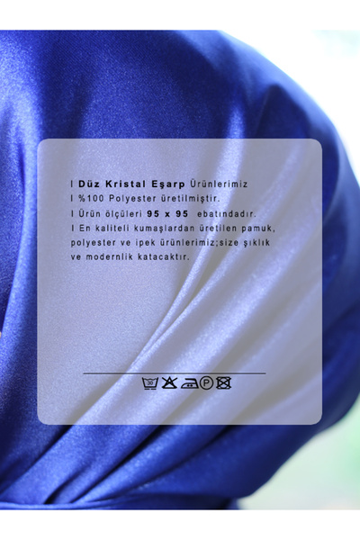 Akel Plain Crystal Hijab Scarf Size 95 x 95 cm