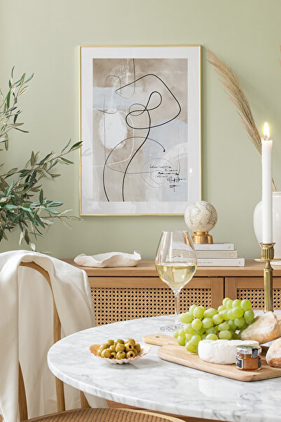 Artavessa Tek Parça Ahşap Çerçeveli Poster Tablo