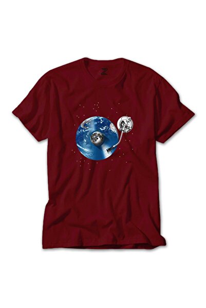 Z zepplin Vinyl World Red T-Shirt