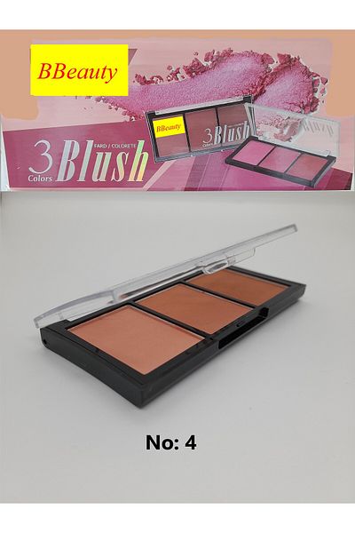 BBeauty 3 Colors Blush Mini Blush Palette