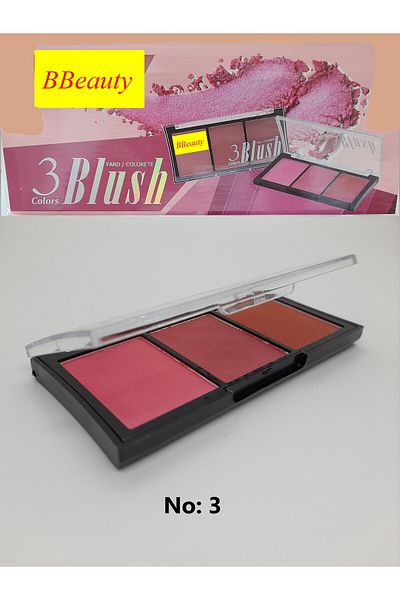 BBeauty 3 Colors Blush Mini Blush Palette