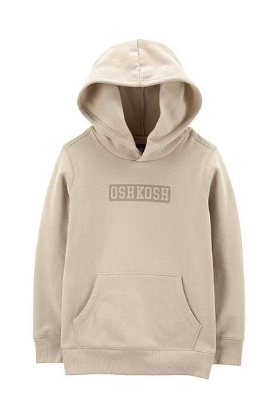OshKosh Кафяв суитшърт с качулка за момче