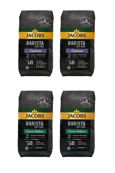 Jacobs Barista Editions Çekirdek Kahve Crema Italiano 2kg %100 Arabica Espresso 2kg