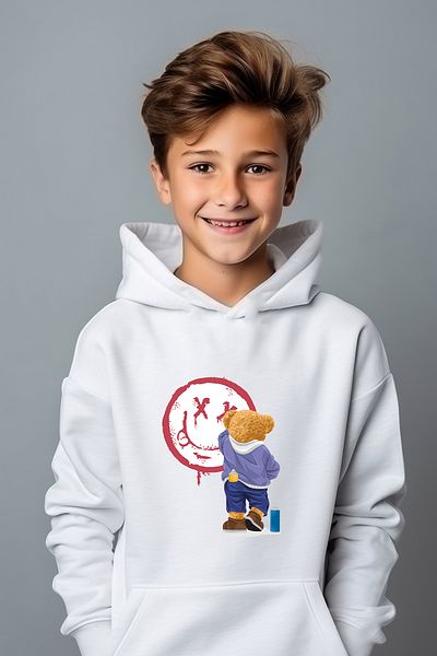 ADA BEBEK ÇOCUK Φούτερ Boy Painter Boho Printed Oversize