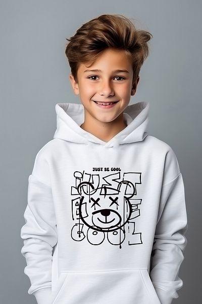 ADA BEBEK ÇOCUK Boy's Stylish Just Printed Oversize φούτερ
