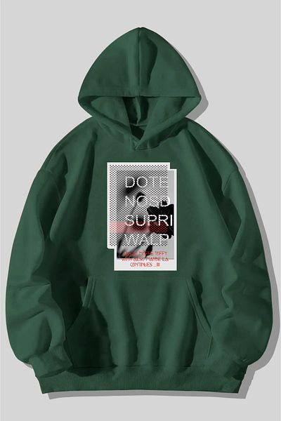 ciwi&life Πράσινο φούτερ Unisex Oversize - 2ip DOTE NOSD
