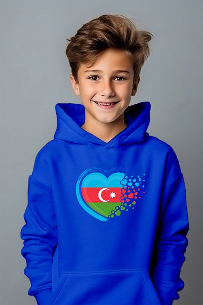 ADA BEBEK ÇOCUK Hanorac oversize cu imprimeu Can Azerbaidjan pentru băiat
