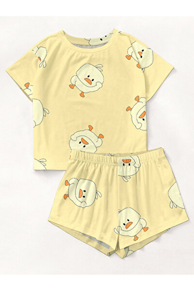 PEMBİŞ HOMEWEAR Σετ πιτζάμες με κοντομάνικο σορτς Chick Supersoft Basic Singl...