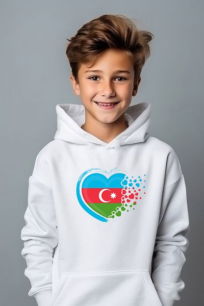 ADA BEBEK ÇOCUK Hanorac oversize cu imprimeu Can Azerbaidjan pentru băiat