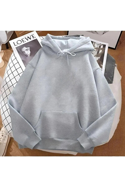 mw memowear سويت شيرت رمادي كبير الحجم للجنسين