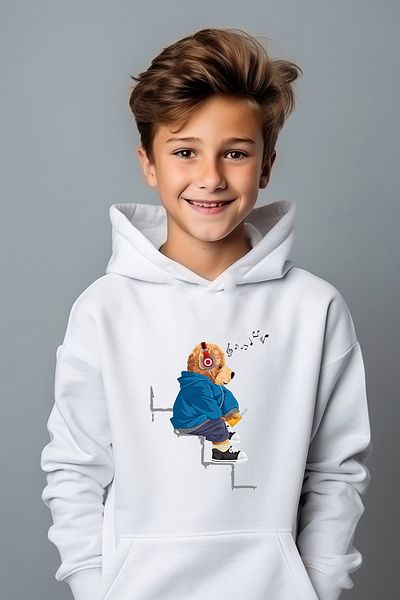 ADA BEBEK ÇOCUK Boy's Enjoyment Boho printed oversize φούτερ