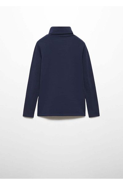 MANGO Kids Tricou albastru închis pentru copii