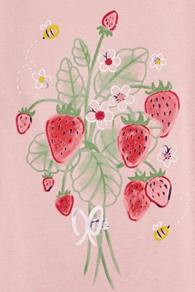 Carter's Little Girl's Short Sleeve T-shirt Pink