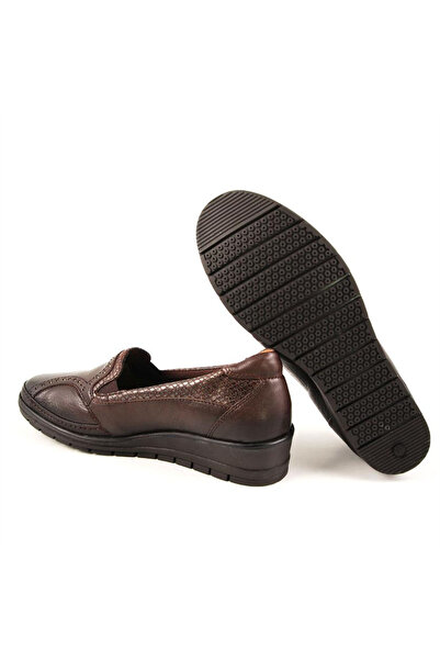 Forelli 25109-H Brown Genuine Leather Women's Shoes