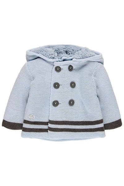 Boboli Baby Boy Hooded Cardigan Blue